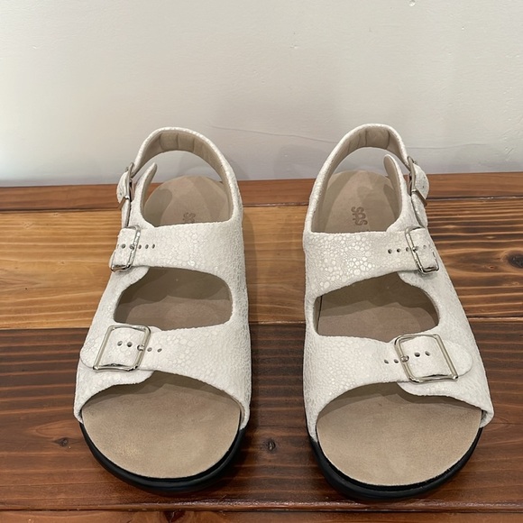 SAS Tripad Women's Size 10M Comfort Relaxed Brown Leather Sandals Strap Buckles - Picture 7 of 16